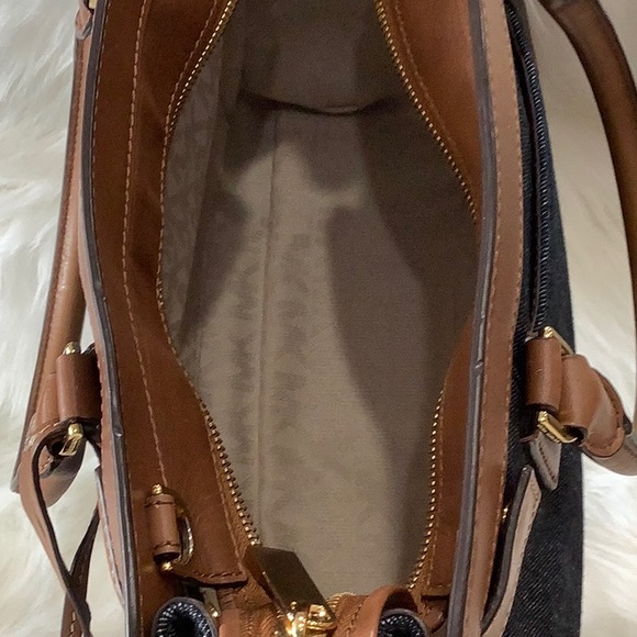 LIKE NEW👜MICHAEL Michael Kors Corner Frame Dillon Large Satchel - Picture 13 of 16